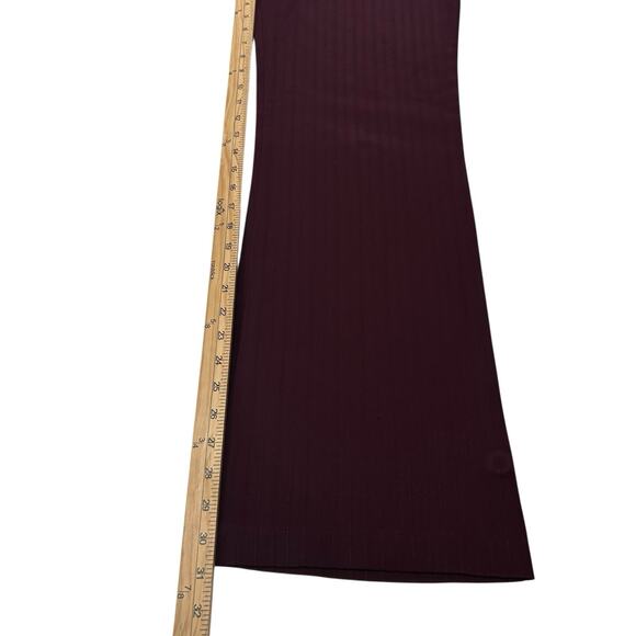 VTG A.Byer Women Sz 9 Wine Red Pinstripe Dress Pant Trouser Office Siren Career - Picture 15 of 16